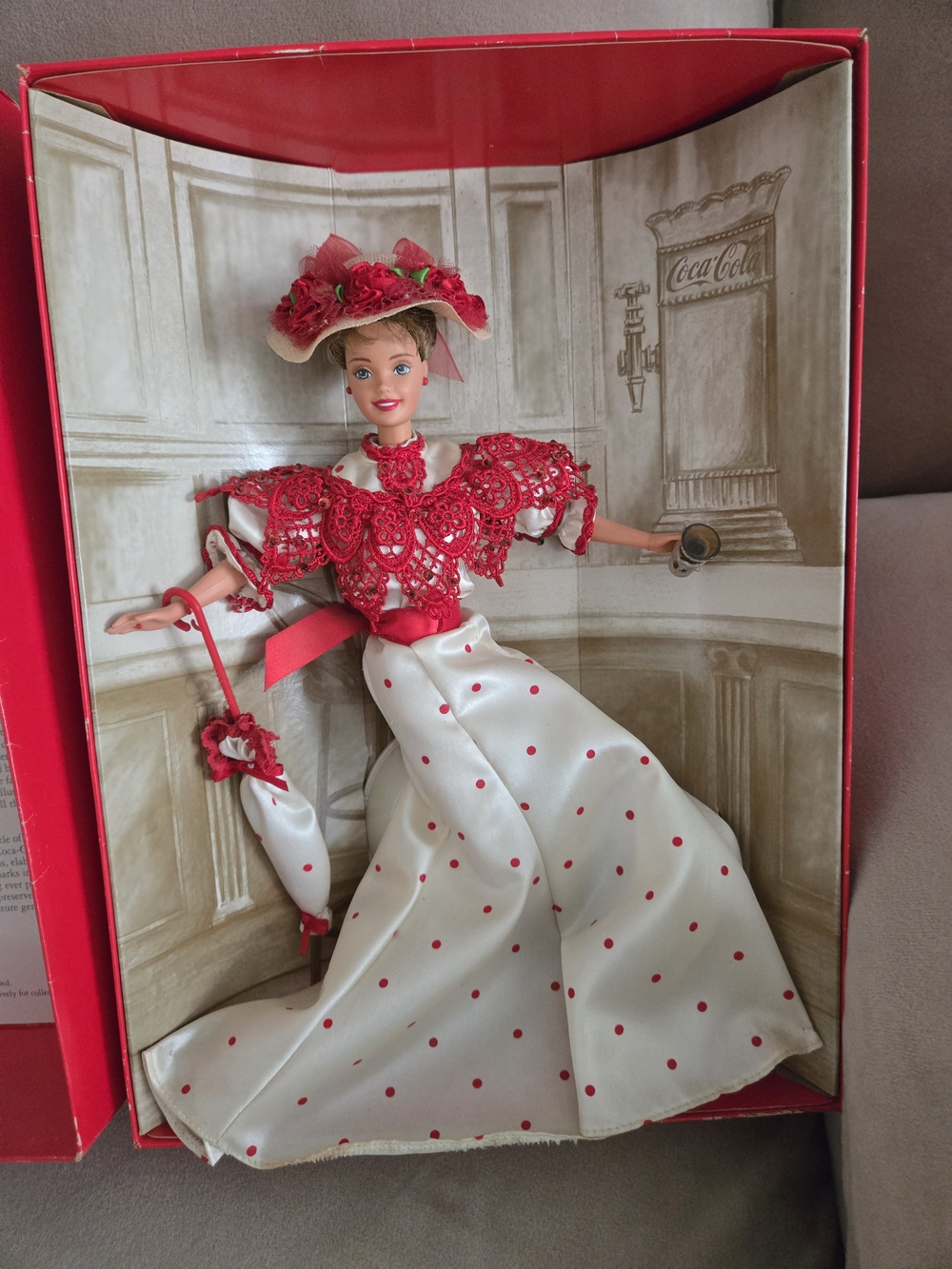 Barbie Red and White Polka Dot Vintage Style Doll